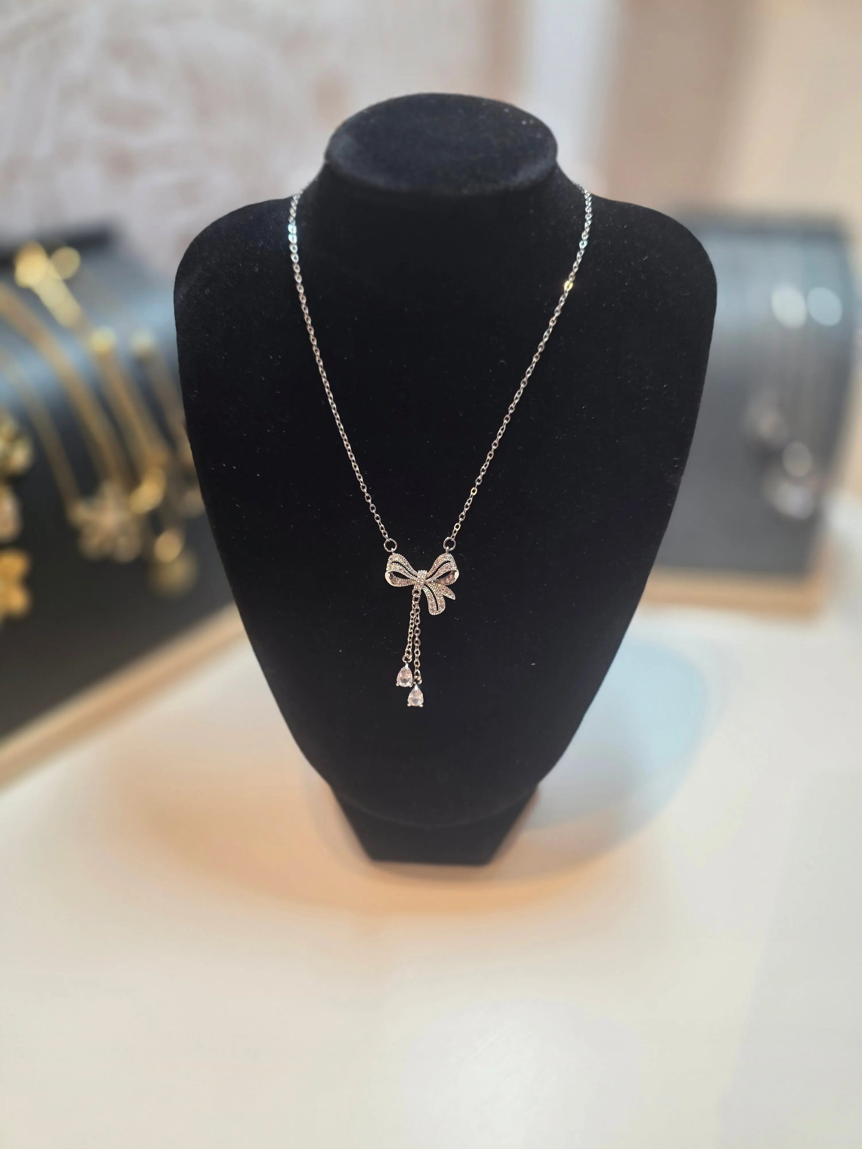 COLLIER NOEUD Argent IV.sisters