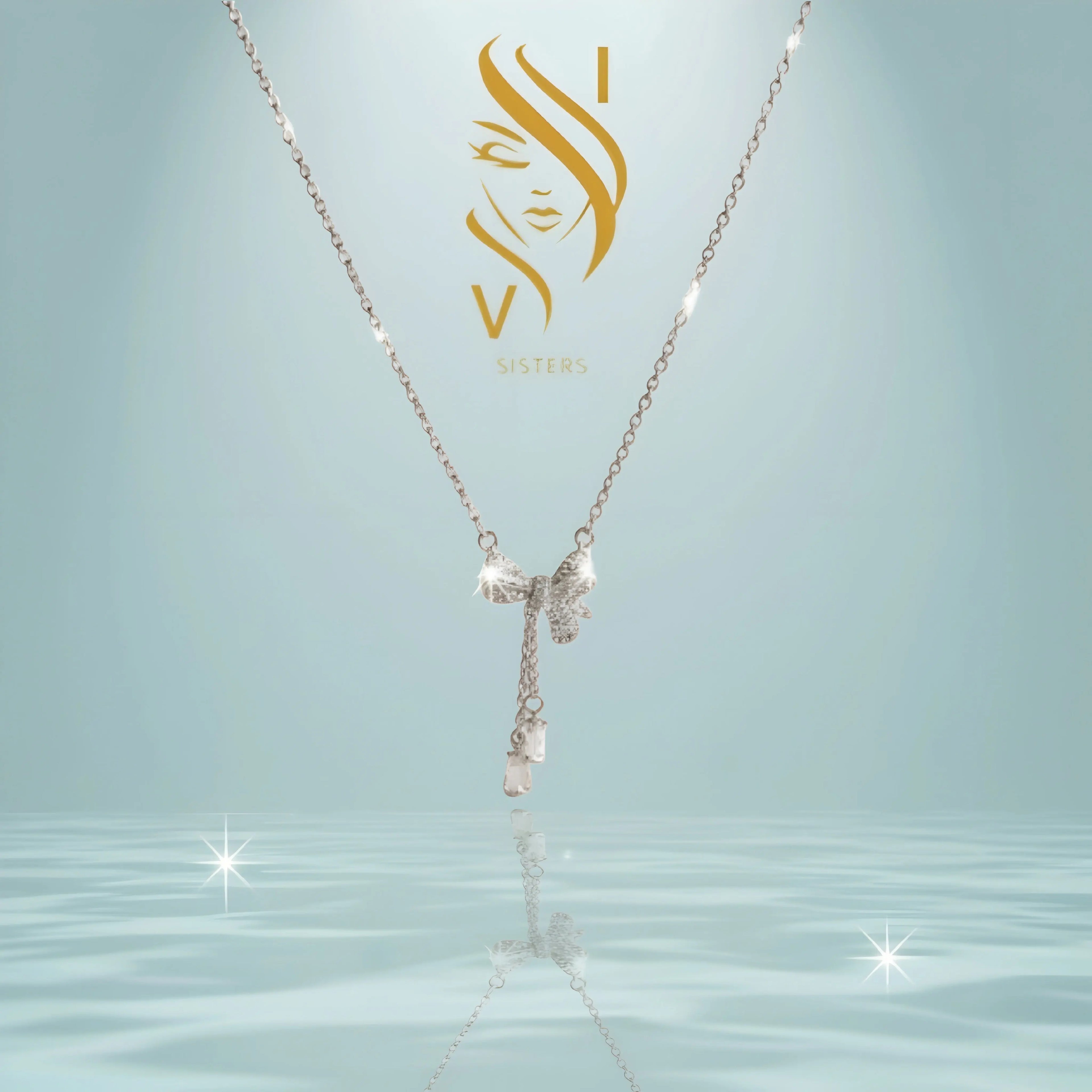 COLLIER NOEUD Argent IV.sisters