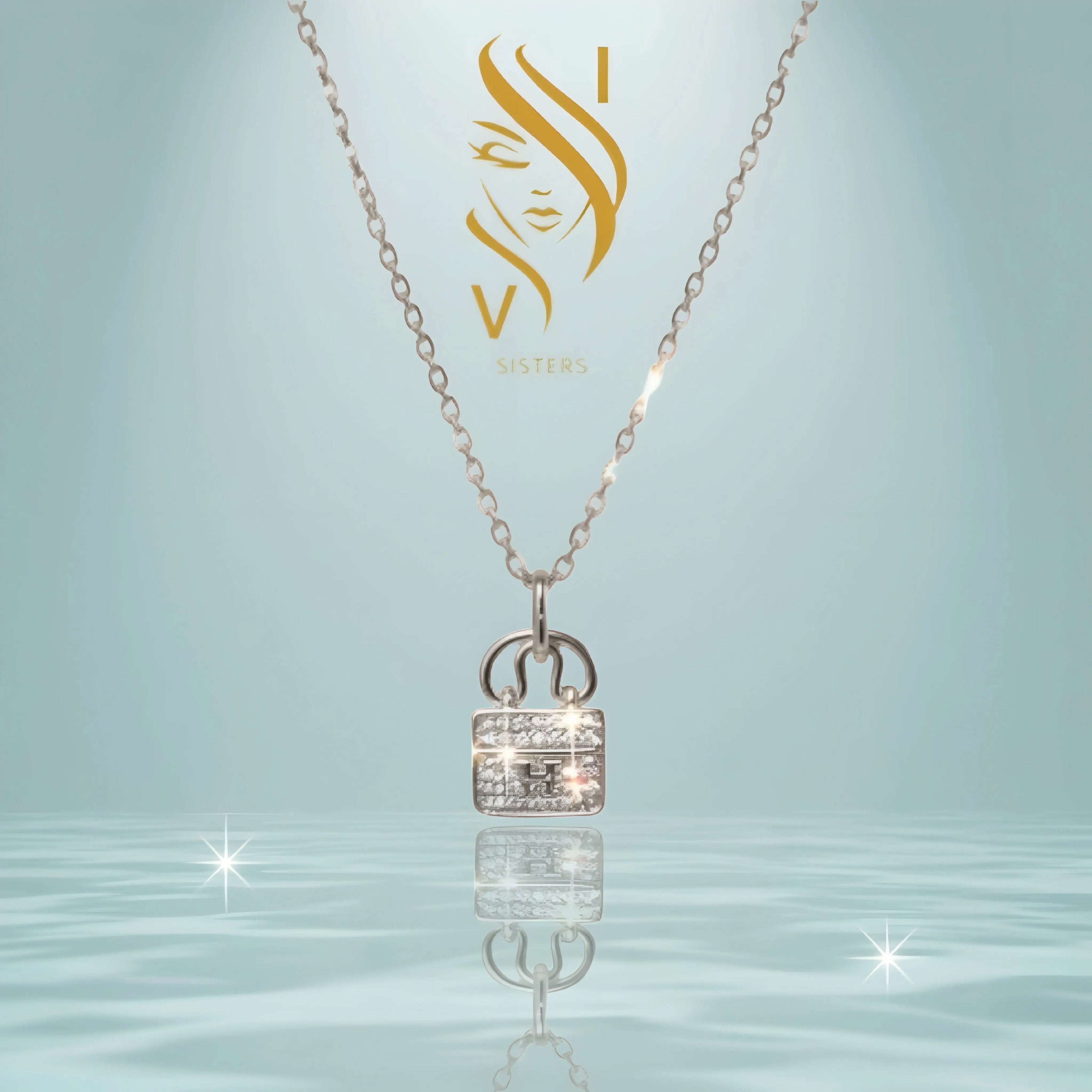 COLLIER MINI SAC STRASS IV.sisters